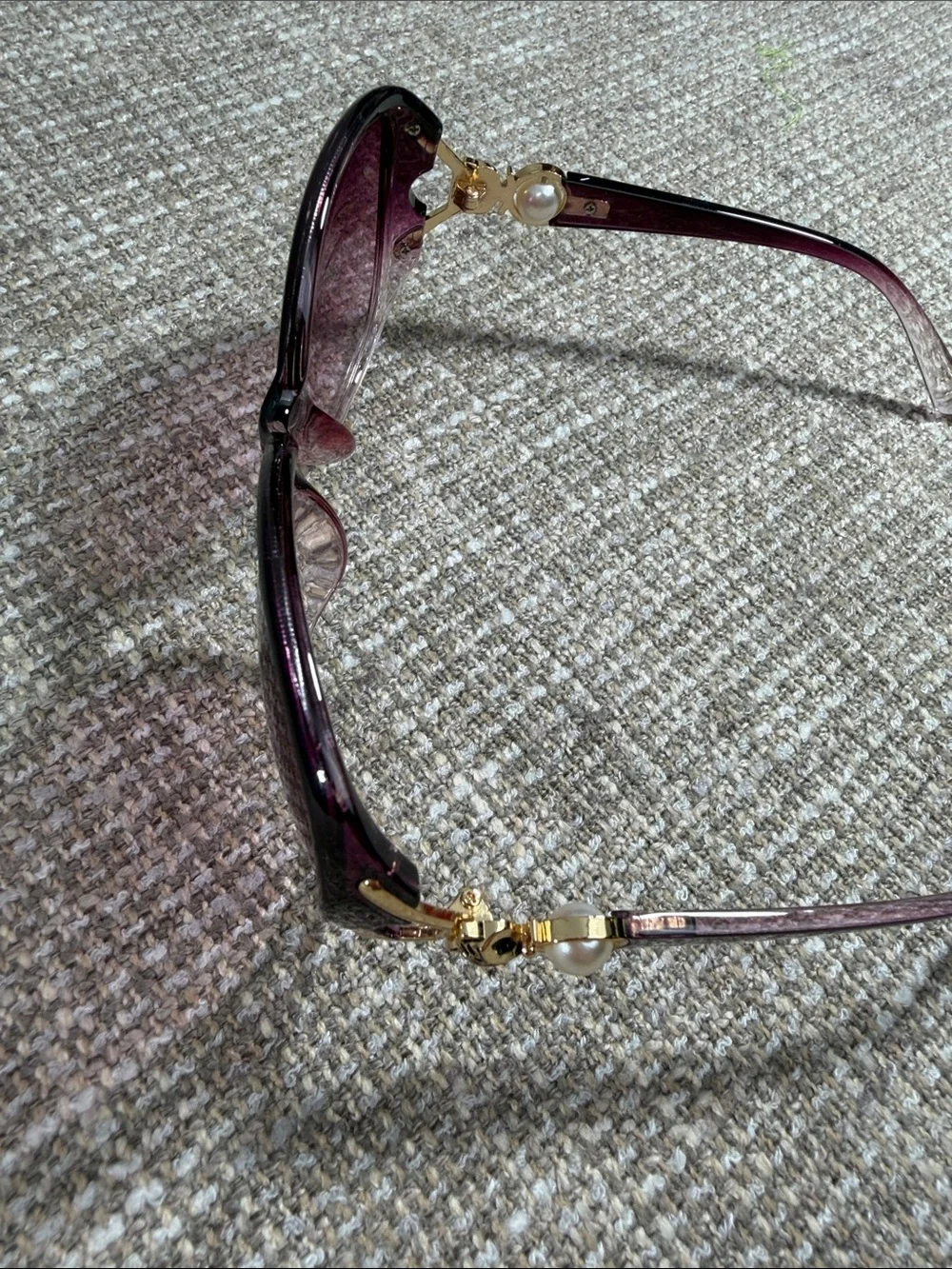Women's Oversized Gradient Plum Sunglasses